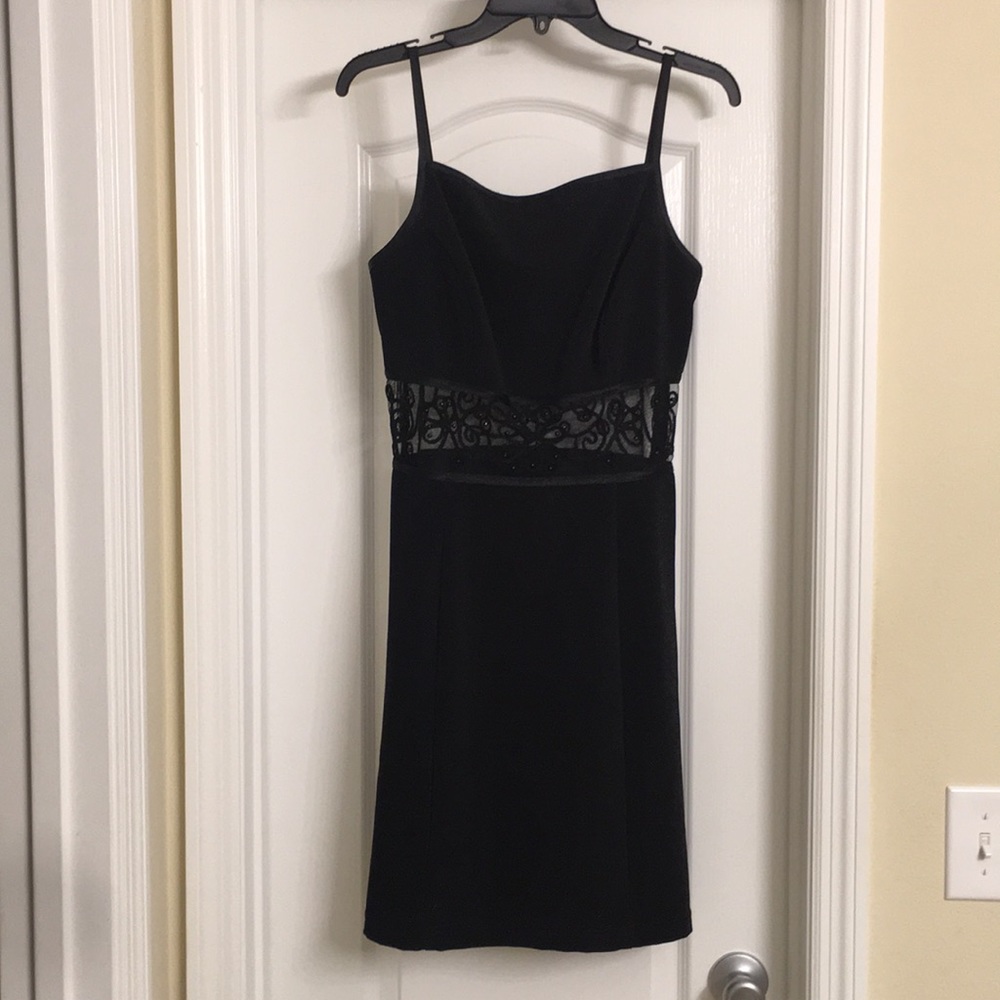 Black Cocktail Dress- Bari Jay...Like New
